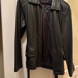 A real dark brown Wilson leather jacket